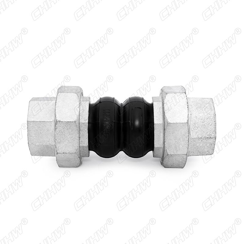 DN50絲扣連接橡膠軟接頭(經緯線橡膠接頭)