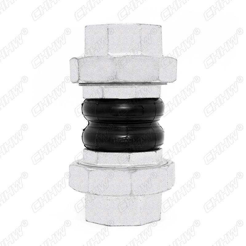 DN80絲扣連接橡膠軟接頭(經緯線橡膠接頭)