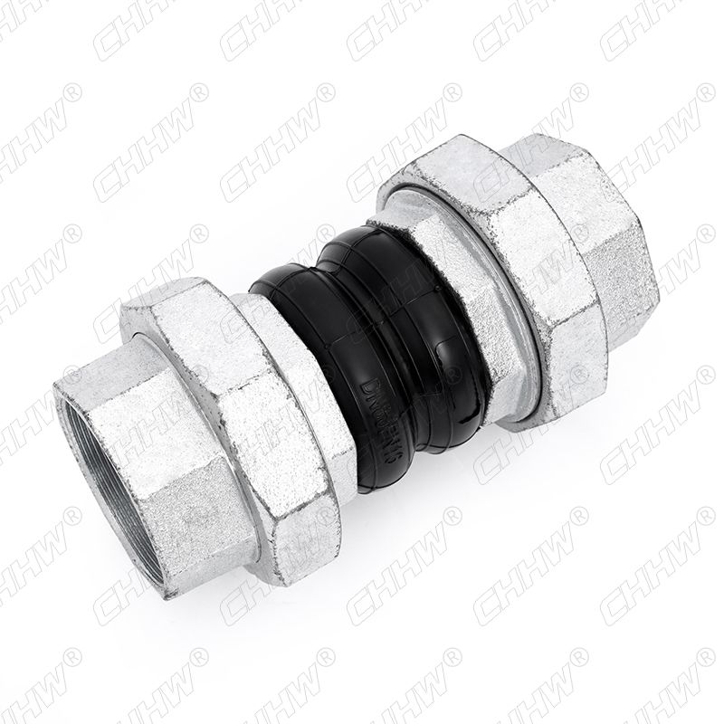 DN80絲扣連接橡膠軟接頭(經緯線橡膠接頭)